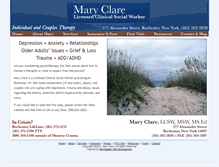 Tablet Screenshot of maryclarelcsw.com